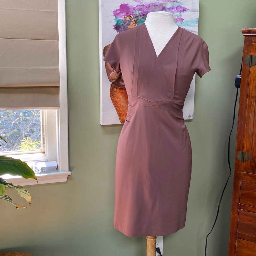 M.M. LaFleur - The Emma Dress - Cherrywood - Lightweight Wool - EUC 10 / M
